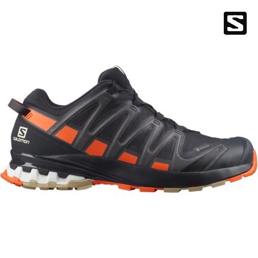 Sapatilhas Trail Running Salomon Xa Pro 3d V8 GTX Masculino Pretas Laranja | PT R37024